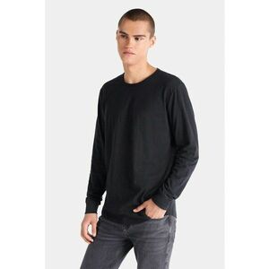 Bluza cu decolteu la baza gatului - Negru imagine