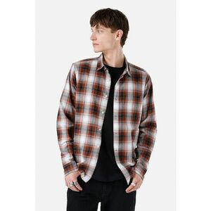 Camasa slim fit cu model in carouri - Rosu/Alb/Negru imagine