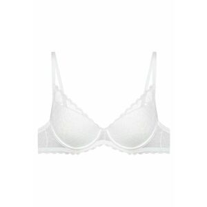 Sutien push-up Oprah - Dantela/Bumbac - Alb imagine