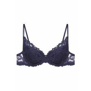Sutien push-up Lynn - Dantela - Floral - Bleumarin imagine