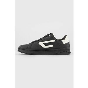 Pantofi sport de piele cu garnituri de piele ecologica S-Athene - Alb/Negru imagine
