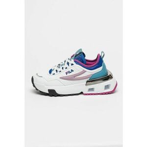 Pantofi sport de piele ecologica Upgr8 - Alb/Lila imagine