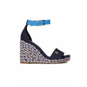 Sandale tip espadrile cu talpa wedge FW0FW07914 - Albastru marin imagine