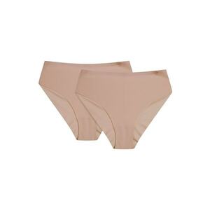 Chiloti cu talie ridicata Pepper set de 2 Bej - Multicolor imagine
