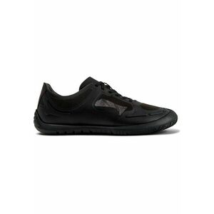 Pantofi sport low-cut cu garnituri din material sintetic - Negru imagine