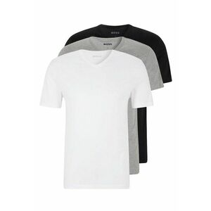 Set de tricouri de casa cu decolteu in V - 3 piese - Negru/Gri imagine