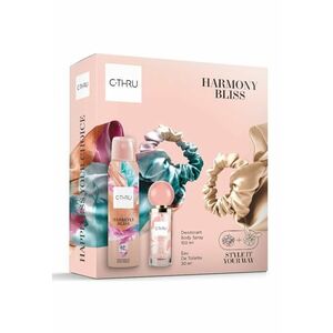Set cadou Harmony Bliss - Femei: Apa de toaleta - 30 ml + Deodorant spray pentru corp - 150 ml + Elastice de par cadou imagine
