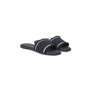 Papuci dama - negru - material textil - imagine