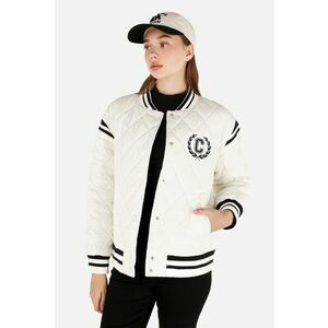 Jacheta varsity cu aspect matlasat - Negru/Alb murdar imagine