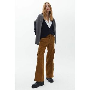 Pantaloni cargo drepti - Maro scortisoara imagine