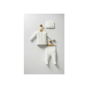 Set trei piese pentru bebelusi - USB2247 - Alb - Alb imagine