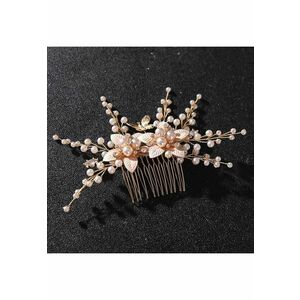 Accesoriu par - rose gold - cu flori si margele cu aspect perlat - Atanasia C4 imagine