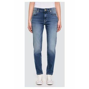 Blugi conici cu aspect decolorat imagine