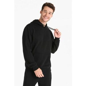Hanorac regular fit cu buzunar kangaroo - Negru imagine