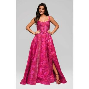 Rochie de seara Maxi LARICA LA-OM-DLR205 - Fucsia imagine