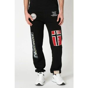Pantaloni de trening cu aplicatii logo Myer - Rosu/Negru/Gri imagine