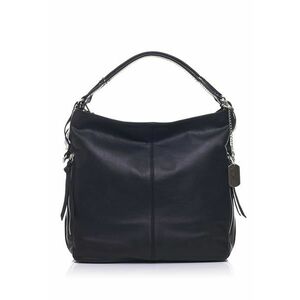 Geanta hobo de piele Ingrid - Negru imagine