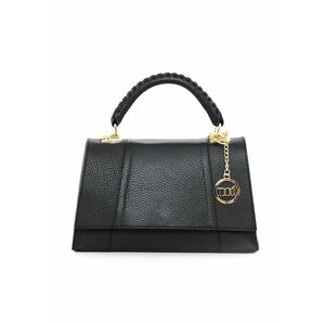 Geanta crossbody de piele cu buzunar interior cu fermoar Livenza - Negru imagine