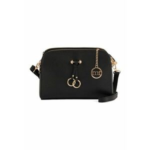 Geanta crossbody de piele cu trei compartimente Certosa - Negru imagine