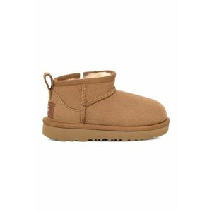 Ghete rezistente la apa din piele intoarsa Classic Ultra Mini - Caramel imagine