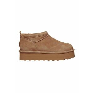 Ghete slip-on flatfornm Retro - Maro scortisoara imagine
