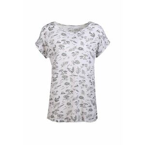Tricou din amestec de bumbac cu imprimeu Lelia - Alb imagine