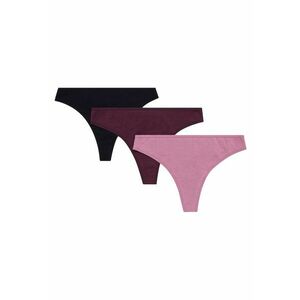 Set 3 de tanga pentru dama Bumbac - Multicolor - Multicolor imagine
