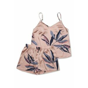 Pijamale de dama satin roz imagine