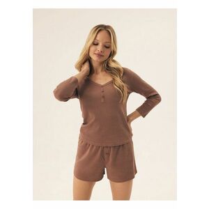 Pijama dama Vaffle Bej imagine