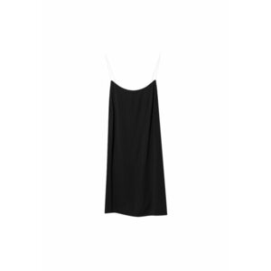 Pijamale dama Jaina - negru - 100% modal - detalii albe imagine