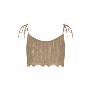 Top dama Spiaggia Bej deschis - Bej deschis melange imagine