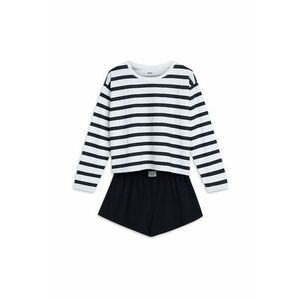 Pijama dama Mallory Negru - Dungi imagine