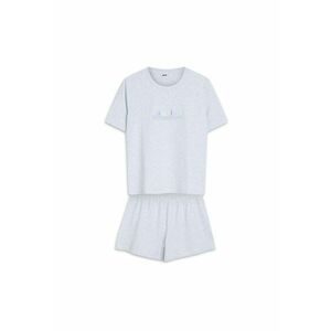 Pijama dama Mirise Gri deschis - Text imagine