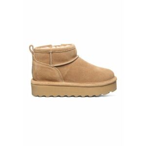 Ghete slip-on de piele intoarsa Retro - Maro camel imagine