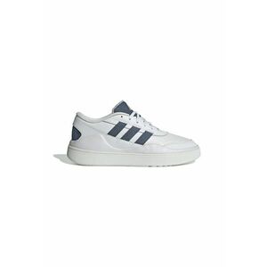 Pantofi sport din piele cu garnituri din material textil Osade - Alb/Bleumarin imagine