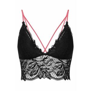 Sutien dantela negru imagine