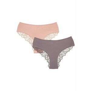 Chiloti de croaiala sorti Pelia set de 2 Roz murdar - gri - Multicolor imagine