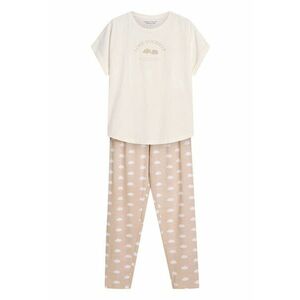 Pijama dama Nubes bej crem imagine