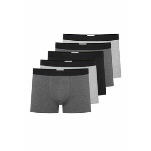 Boxeri (crac mai lung)Outset set 5 de perechi negru - gri - Multicolor imagine