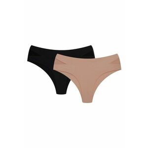 Chiloti tip figi Finau set de 2 perechi bronz - negru - Multicolor imagine