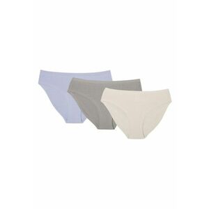 Chiloti dama Nansa set de 3 perechi albastru - bej - gri - Multicolor imagine