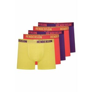 Boxeri (crac mai lung)Offset set de 5 perechi verde lamaie - violet - rosu - Multicolor imagine