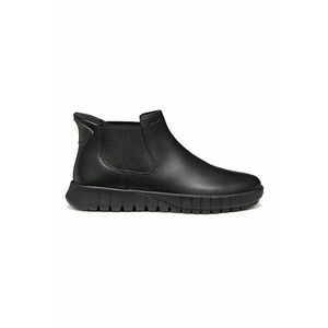 Ghete Chelsea de piele - Negru imagine