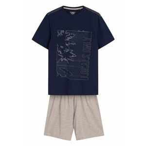 Pijama barbati Surf gri bleumarin imagine