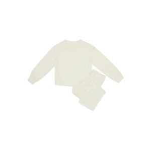 Costum dama Jade Alb crem - Alb imagine