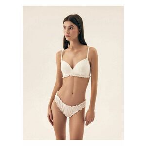 Chiloti stringi Malesia Alb crem - Crem imagine