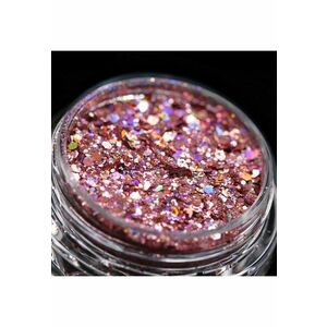 Glitter cosmetic holografic(roz) pentru machiaj/bodyart PK128 ® imagine