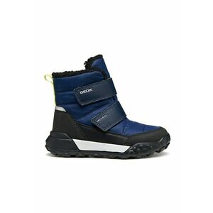 Ghete cu velcro - Negru/Albastru indigo imagine