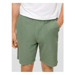 Pantaloni scurti barbati - din bumbac - Regular fit - Verde - imagine