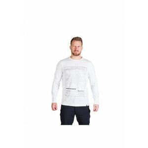 Tricou bumbac cu maneca lunga barbati Henderson - Alb imagine